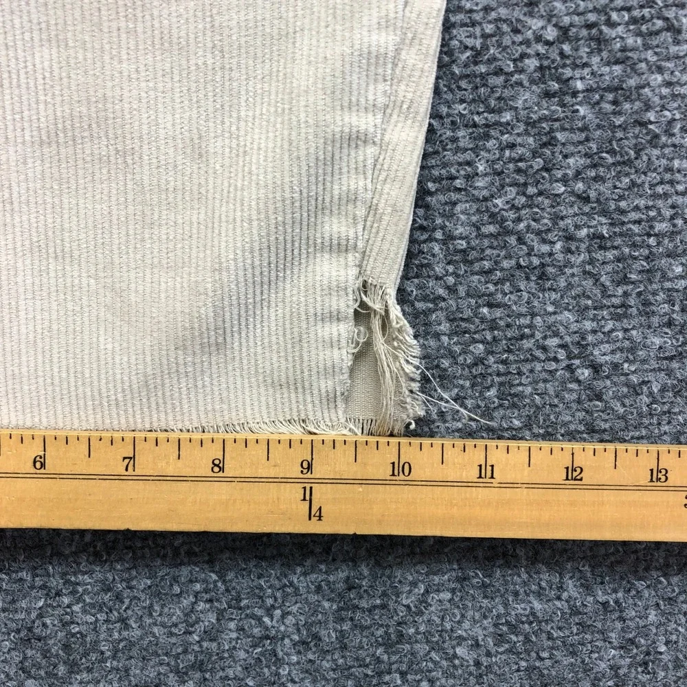 Vintage Levis Corduroy Pants Mens 37x27 Beige Tan Straight Leg Raw Hem Frayed